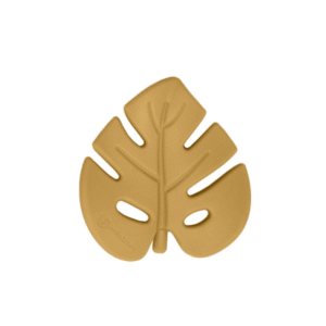 PETITE&MARS Silikona zobgrauzītis - Lapa, 701819, Intense Ochre - Image 1