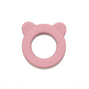 PETITE&MARS Silikona zobgrauzis/grabulis - Lācītis, 713820, Dusty rose - Image 1