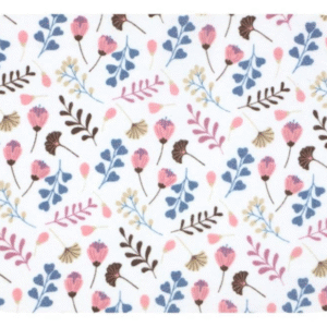 EGA Kokvilnas flaneļa autiņš 70x80cm, Pļava, rozā - Image 1