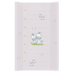 Ceba Baby zīdaiņu pārtinamā virsma Zebra Grey, Long, Hard, 50x80 - Image 1