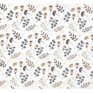 EGA Kokvilnas flaneļa autiņš 70x80cm, Pļava, brūna - Image 1