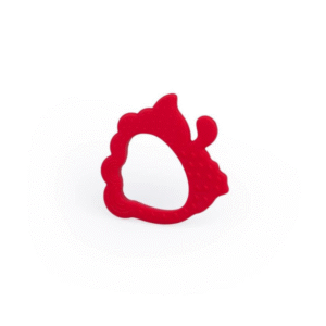 GILIGUMS Silikona zobgrauznis - Strawberry, 45551, red - Image 1