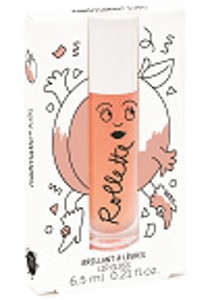 Nailmatic Kids Dabīgs un mitrinošs bērnu lūpu spīdums ar vitamīniem unaugļu garšu, Peach, 6,5 ml, ROLLPECHE - Image 1