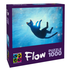 BRAIN GAMES Puzle FLOW - Kaķis Straume, 1000gb
