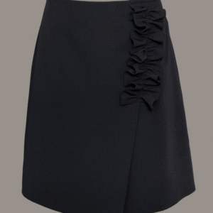 SLY Melni meiteņu svārki ar dekoratīvu volānu - Image 1