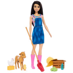 Barbie Lelle un rotaļu komplekts ar teliņu - Farmer set - Image 1