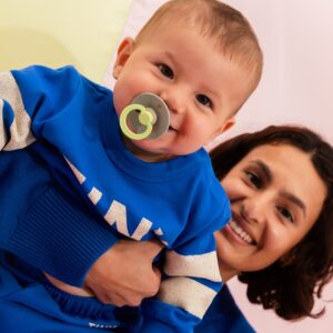 BIBS STUDIO Fusion lateksa māneklis – 2 gab. komplekts zīdaiņiem, dabisks un stilīgs dizains - Image 6