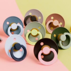 BIBS STUDIO Fusion lateksa māneklis – 2 gab. komplekts zīdaiņiem, dabisks un stilīgs dizains - Image 7