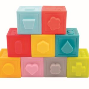 LUDI Mīksti klucīši ar cipariem un zīmējumiem, 9 gab. - Image 4