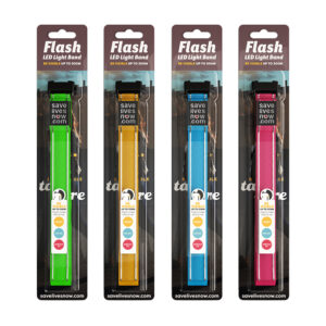 FLASH LED Gaismas aproce dažādās krāsās, (zaļa, zila, rozā, dzeltena) - Image 2