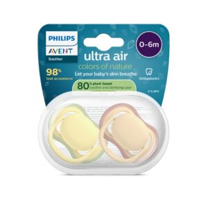 Jaunums! Philips Avent Ultra Air knupītis, 0-6M+, neitrāls, (2 gab), SCF087/07