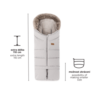 PETITE&MARS Silts, mitrumizturīgs ratu guļammaiss, ARCTIC 4in1, Forever Black - Image 4