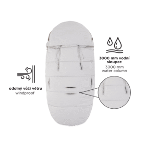 PETITE&MARS Silts, vēja un mitruma aizturošs ratu guļammaiss,COMFY 4in1, Rose Petal - Image 9