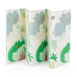 PETITE&MARS Mīksts divpusējs putu paklājs bērniem, Džungļi, 150x200cm - Image 1