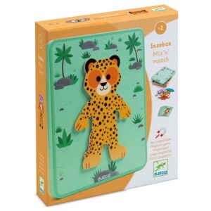 DJECO Koka magnēti metāla kārbā - Dzīvnieki, DJ03070