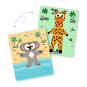 DJECO Koka magnēti metāla kārbā - Dzīvnieki, DJ03070 - Image 4