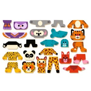 DJECO Koka magnēti metāla kārbā - Dzīvnieki, DJ03070 - Image 5