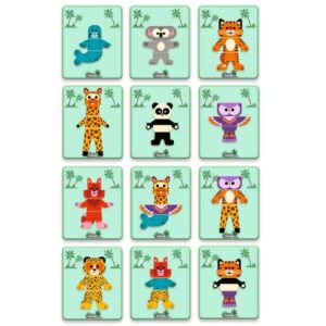 DJECO Koka magnēti metāla kārbā - Dzīvnieki, DJ03070 - Image 6