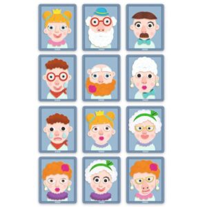 DJECO Koka magnēti metāla kārbā- Portreti, DJ03072 - Image 6