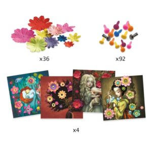 DJECO Papīra māksla – Roks un rozes, DJ09455 - Image 2