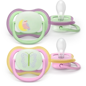 Jaunums! Philips Avent Ultra Air Nighttime māneklītis, 6-18 mēn., meitenēm, (2 gab), SCF376/29