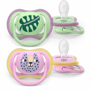 Philips Avent Ultra Air Deco silikona māneklītis, 18+ mēn., zēniem, SCF349/58 (2gab.), S