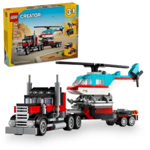 LEGO CREATOR 3in1 Kravas auto ar platformu un helikopteru, 31146