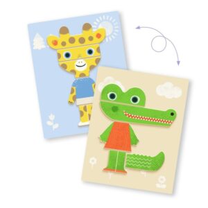 DJECO Koka magnēti metāla kārbā - Dzīvnieki, DJ03071 - Image 3