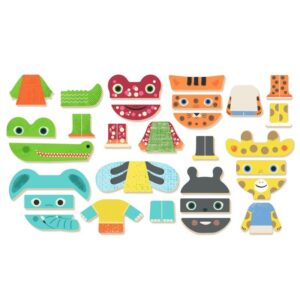 DJECO Koka magnēti metāla kārbā - Dzīvnieki, DJ03071 - Image 4