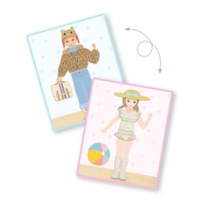 DJECO Koka magnēti metāla kārbā - Tērpi, DJ03073 - Image 4