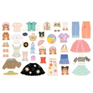 DJECO Koka magnēti metāla kārbā - Tērpi, DJ03073 - Image 5